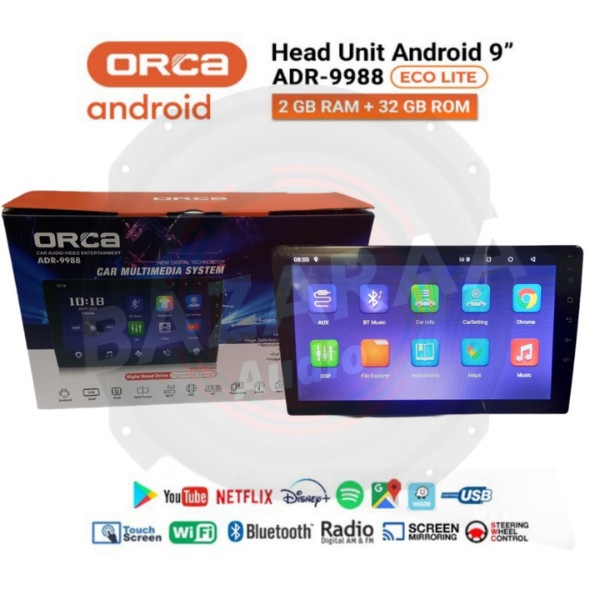 Head Unit Android ORCA ECO LITE ADR-9988