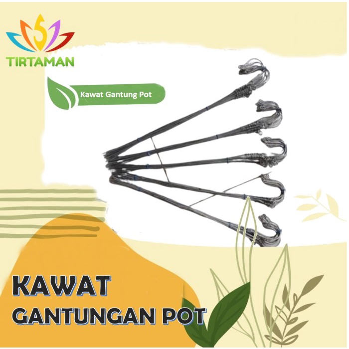Kawat Tali Gantung Pot  Gantung Tanaman  Pot Gantung Bunga