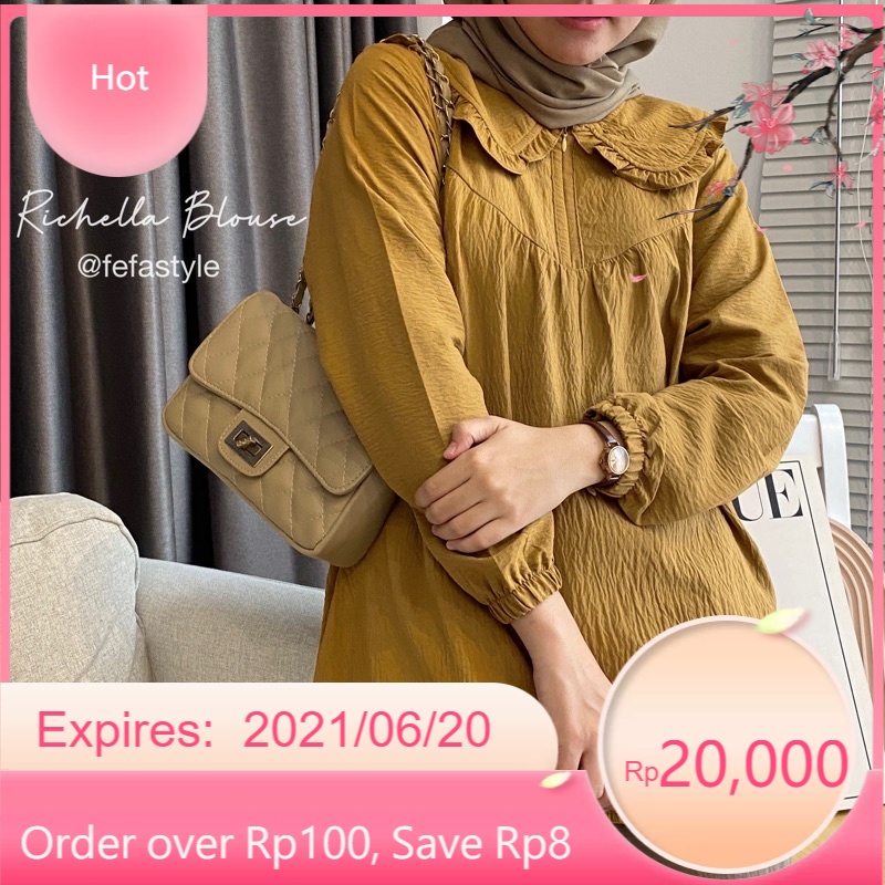 BLOUSE CRINCLE RICHELLA by fefastyle/ STylish