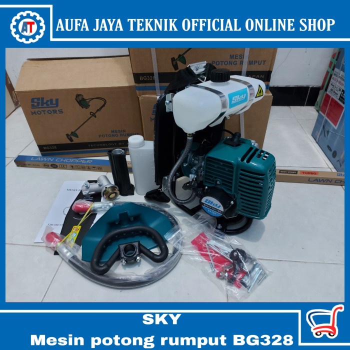 Mesin potong rumput sky 2tak/mesin potong rumput gendong