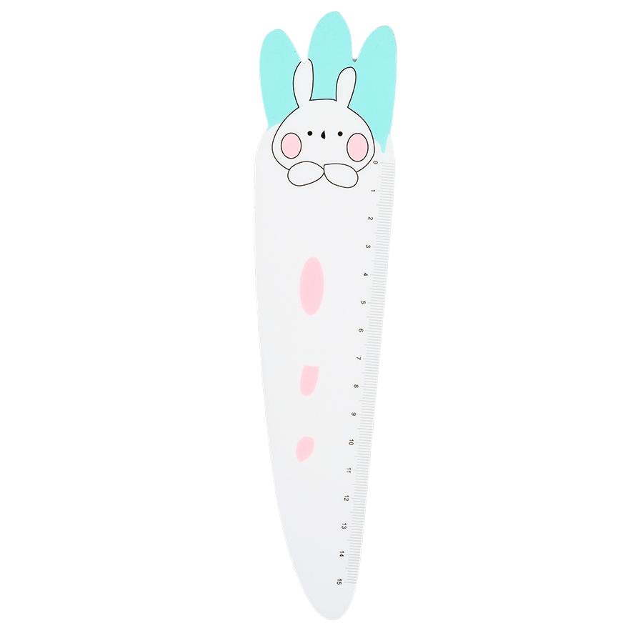 

Rambla - Bunny & Klin Penggaris Sekolah 15 Cm Motif Kelinci Wortel