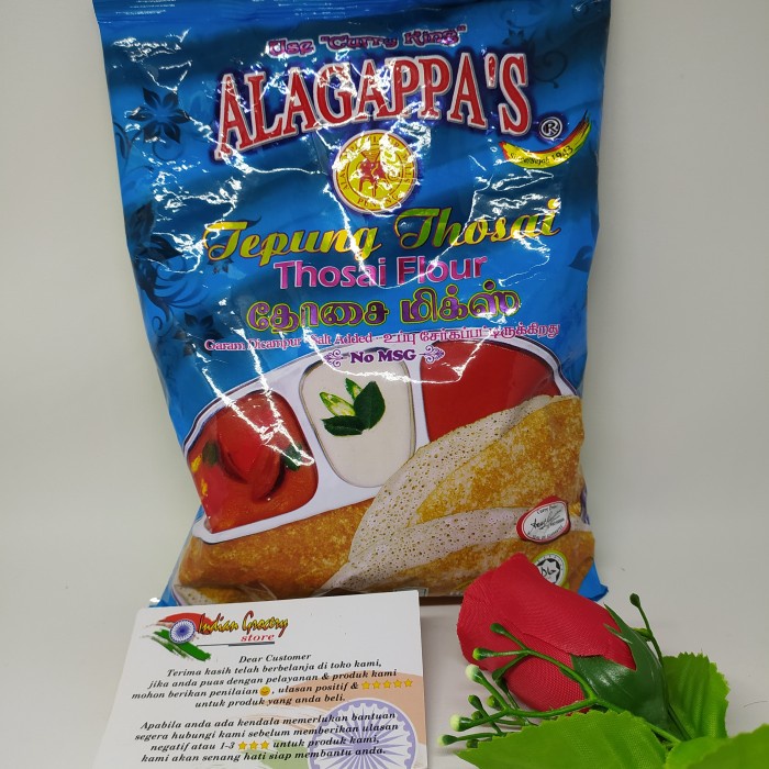 

Promo Best Seller Tepung Thosai Alagappas 500gr