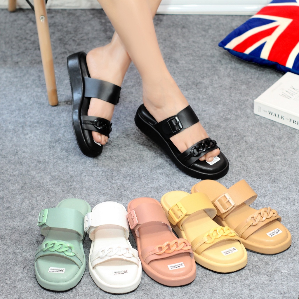 RASHAA SANDAL FLAT WANITA TALI DUA ST348