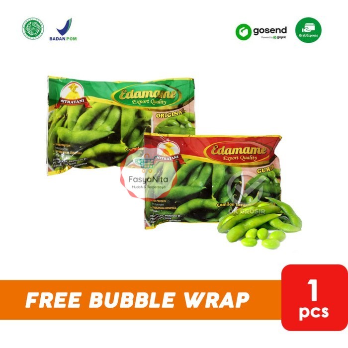 

Edamame Original EXPORT Quality Mitratani/ Kacang Kedelai Jepang 500 g - Gurih Merah - FasyAnita Mart Denpasar
