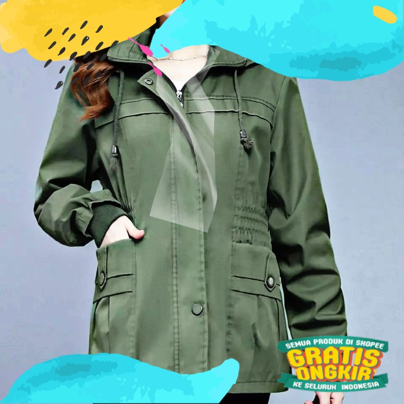 JAKET PARKA CEWE/jaket wanita/jaket cewe/jaket wanita korea/jaket wanita korean style kekinian/jaket