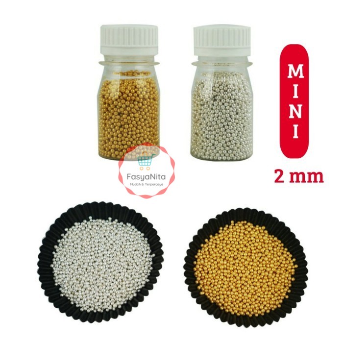 

Sprinkle Silver/Gold Mini (2mm) [Dragree/trimit] - silver mini 15g - FasyAnita Mart Denpasar