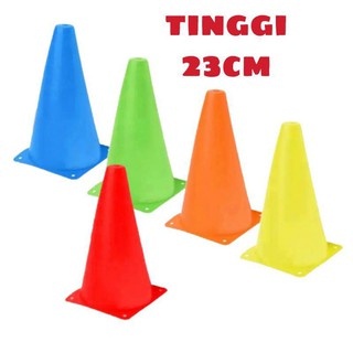 cone menara tanpa lobang cone marker Cone elastis Alat penunjang Agility