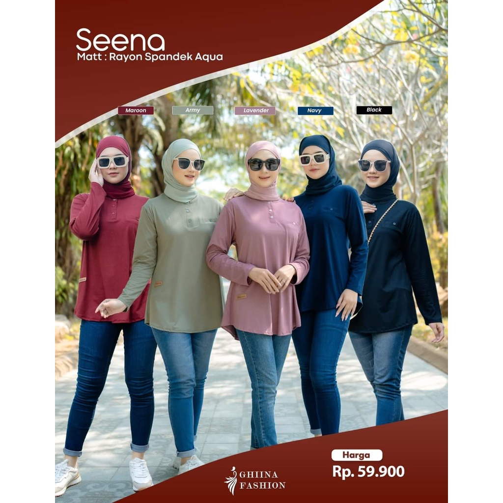 SEENA BLOUSE KAOS BY GHINA FASHION