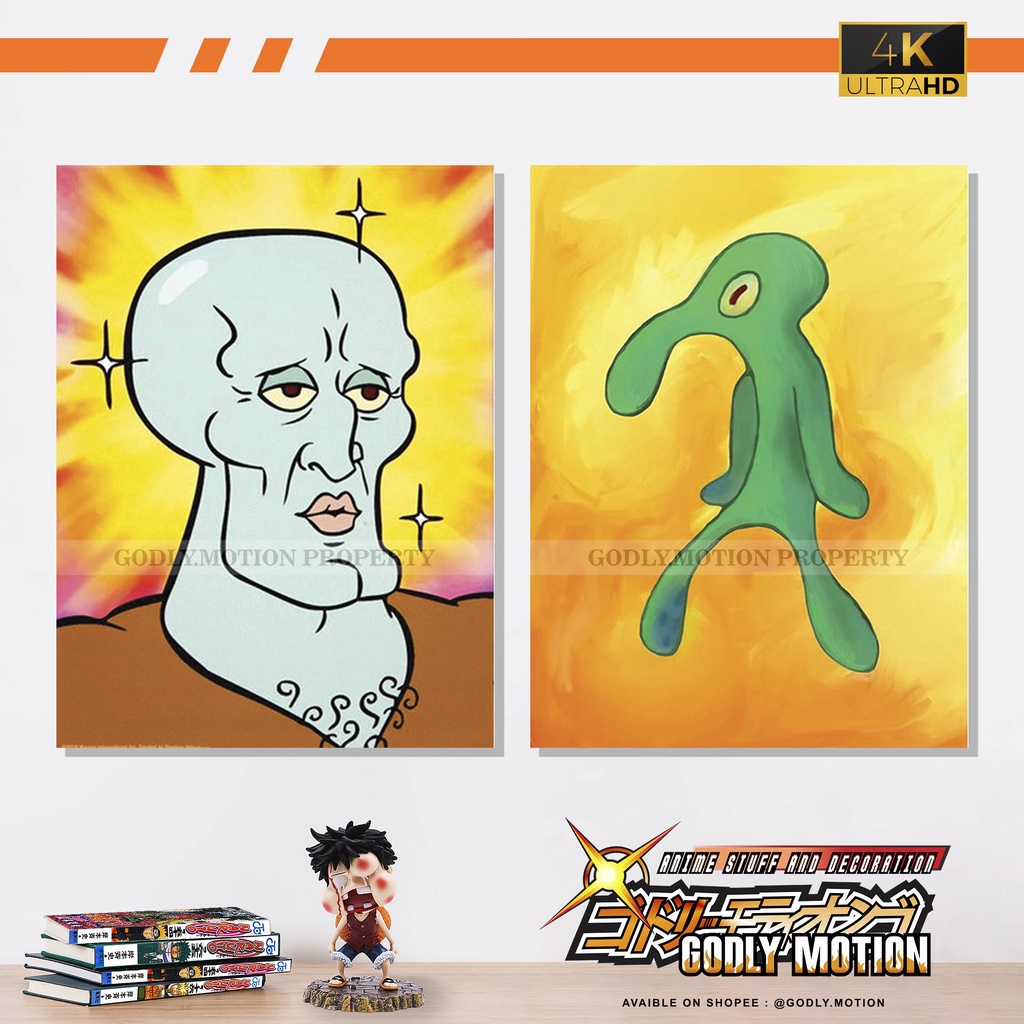 POSTER WALLDECOR MAHA SEPUH SQUIDWARD
