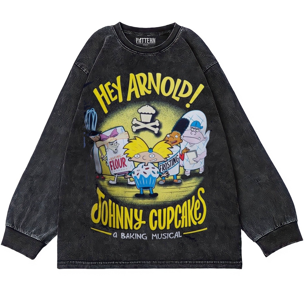 Patternmerch "hey arnold Johnny cupcakes" Oversize T-Shirt | Longsleeve Oversized | washing tee | Ka