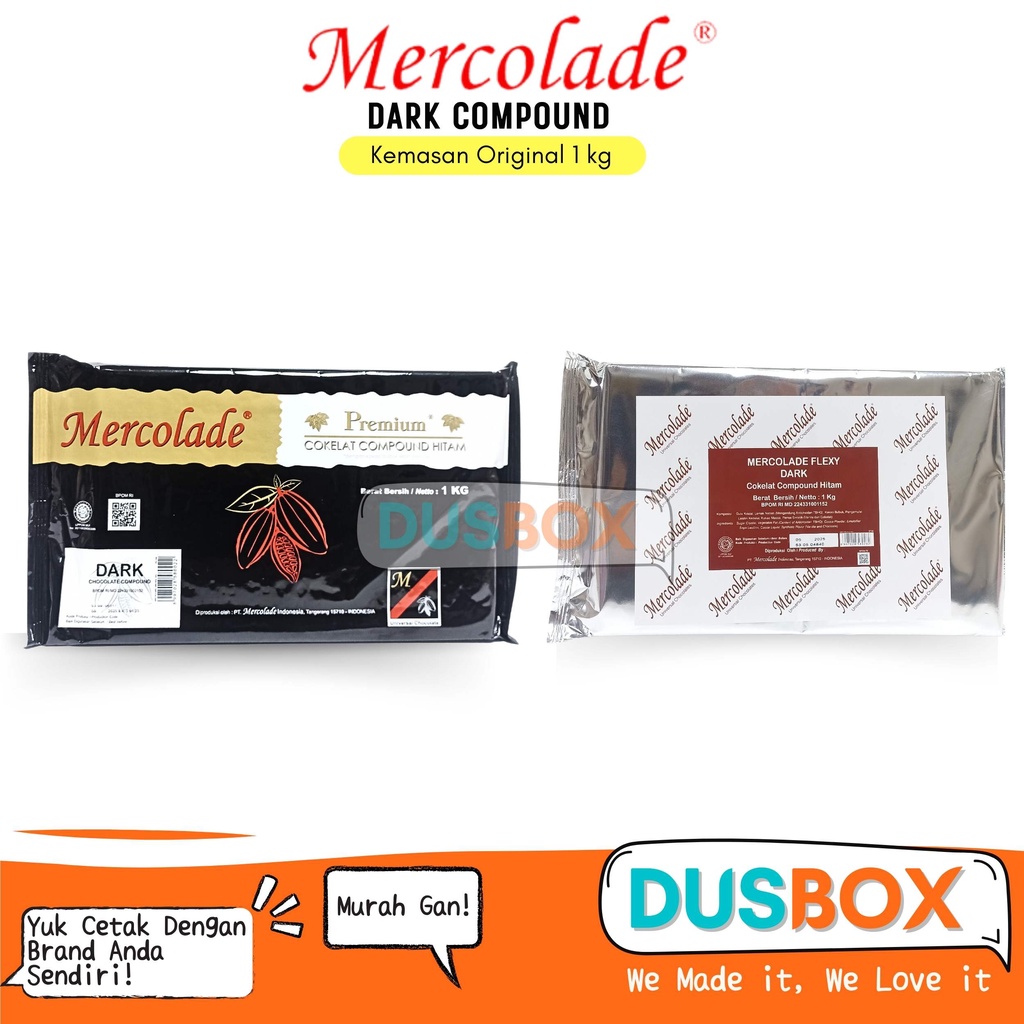 

Mercolade Dark Compound / Cokelat Dark Compound 1kg / Cokelat Batang Dark Compound Marcodale