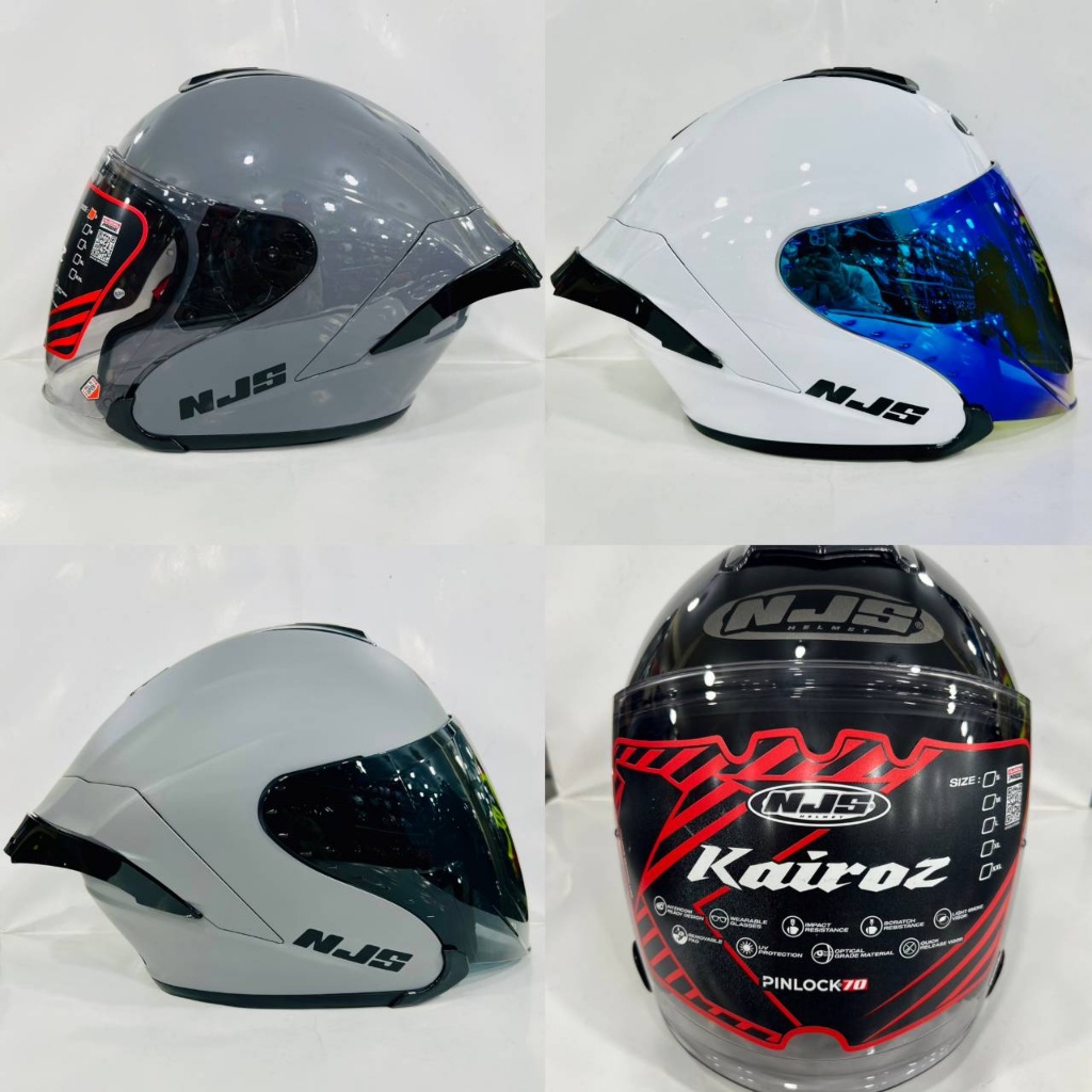 NJS KAIROZ PAKET GANTENG | HELM HALF FACE HELM NJS