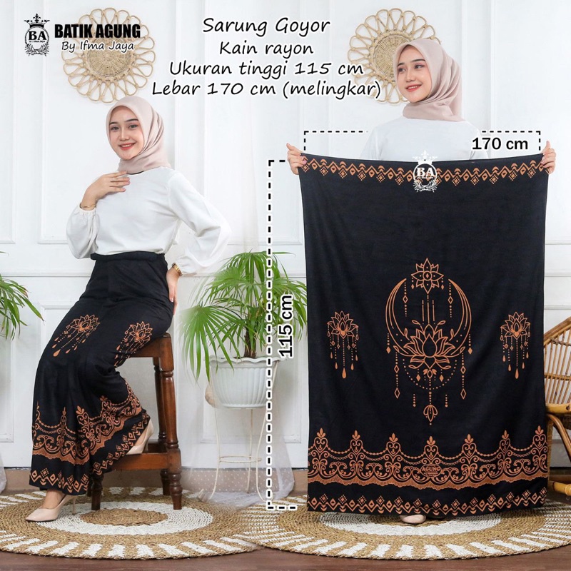 SARUNG GOYOR SANTRIWATI / SARUNG AQIL / SARUNG WANITA / SARUNG SANTRIWATI / SARUNG BATIK