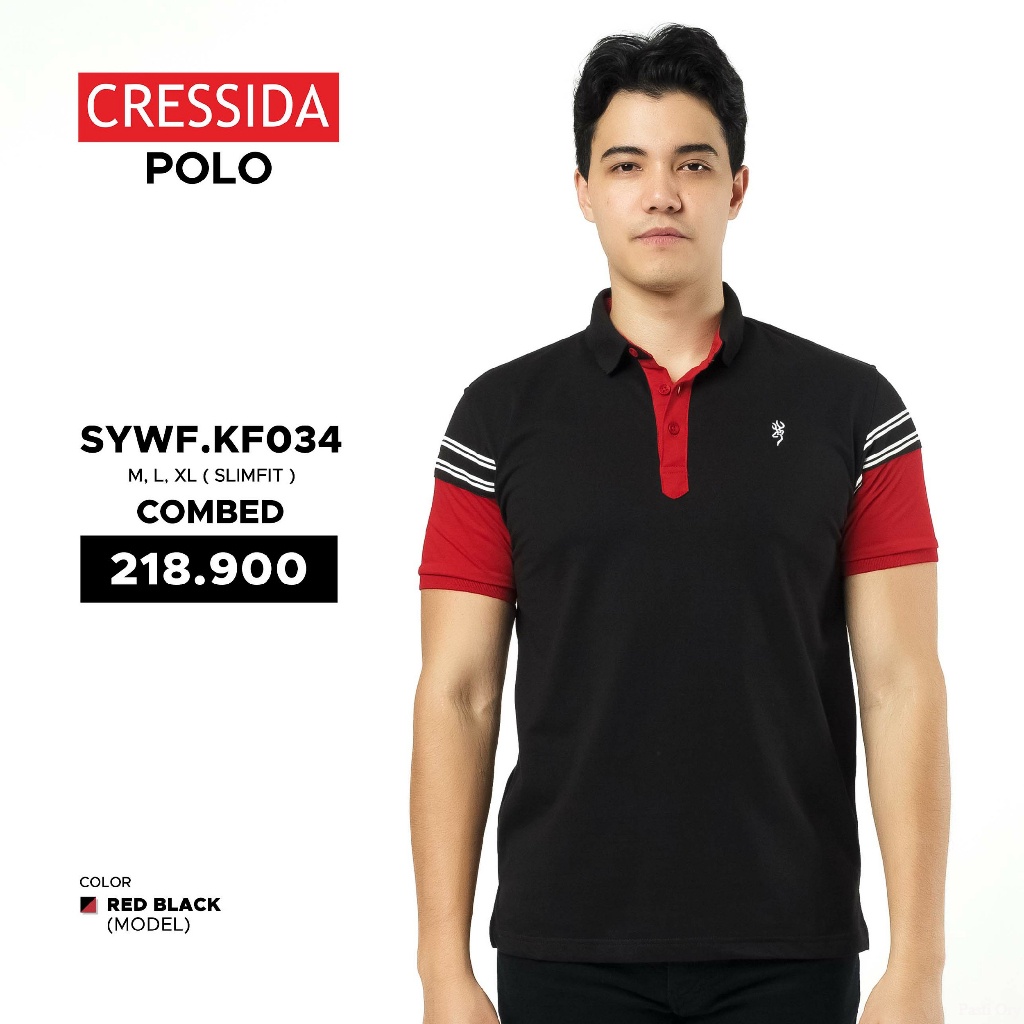 Polo Shirt Pria Kaos Kerah Cressida Original  - SYWF.KF034 Pasti Ori