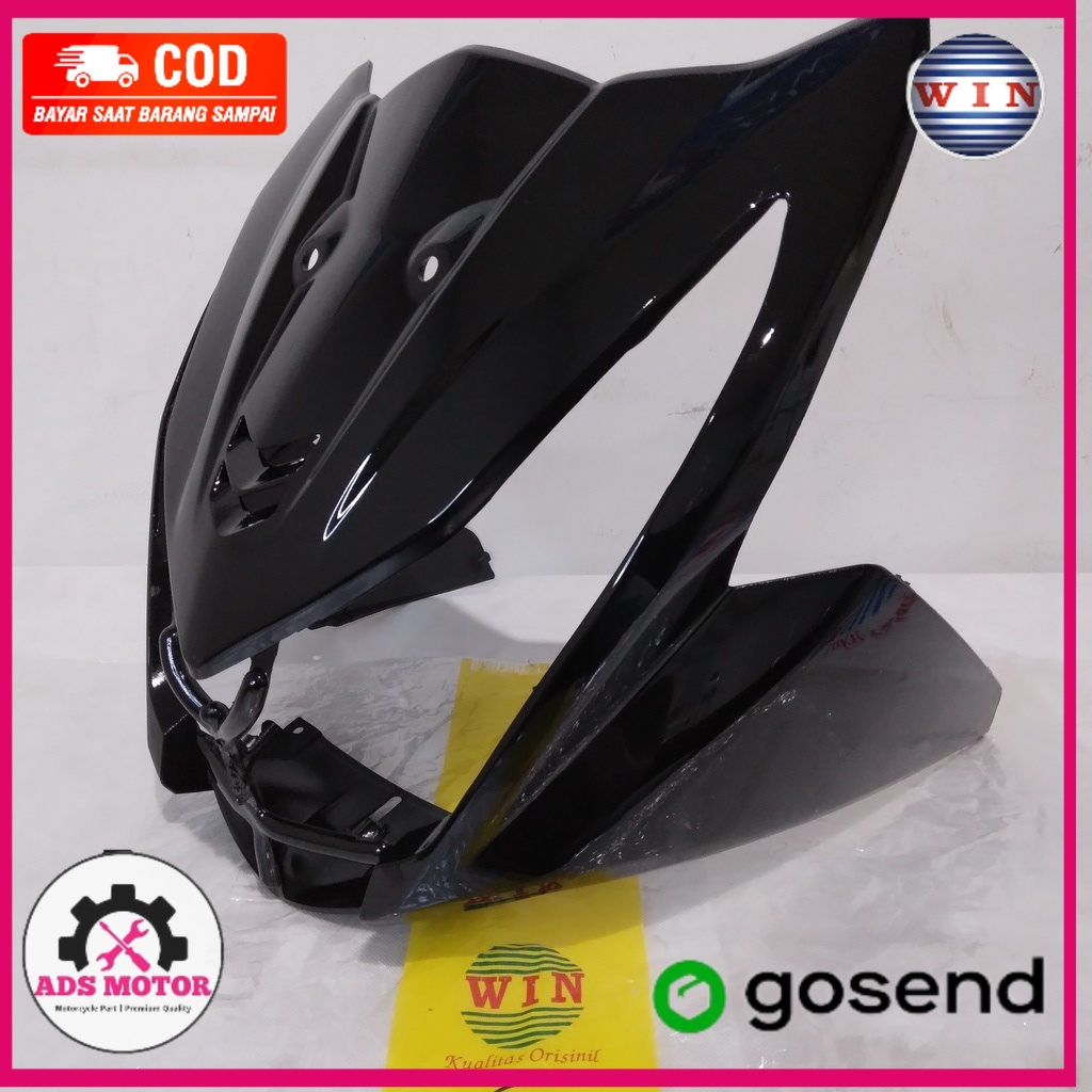 Tameng Depan Beat FI 2012 2013 2014 2015 | front panel WIN | dasi motor honda injeksi original hitam