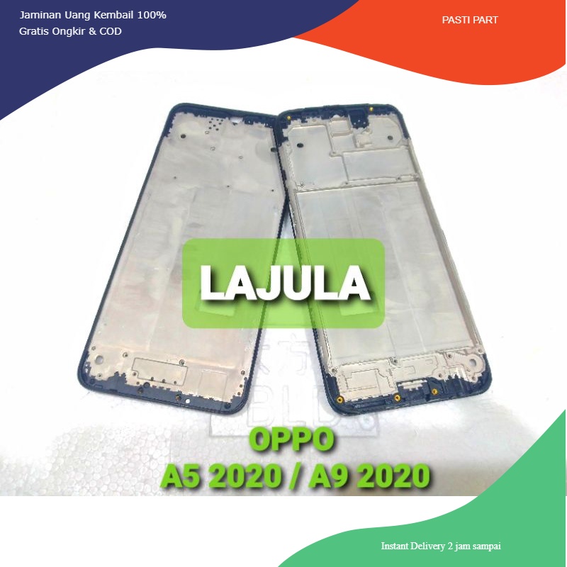 frame lcd tatakan lcd tulang tengah oppo a5 2020 / a9 2020 original