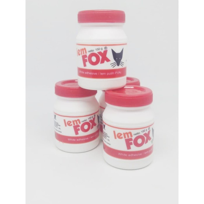 

Lem Fox PVAc Botol 150 gr / Lem Putih Serba Guna Terbaik
