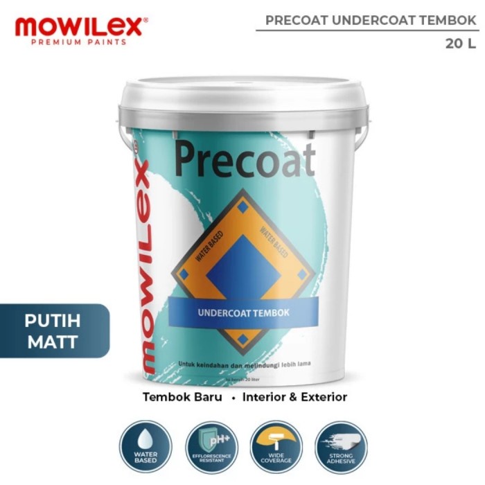 MOWILEX PRECOAT UNDERCOAT TEMBOK CAT DASAR INTERIOR 20liter PAIL