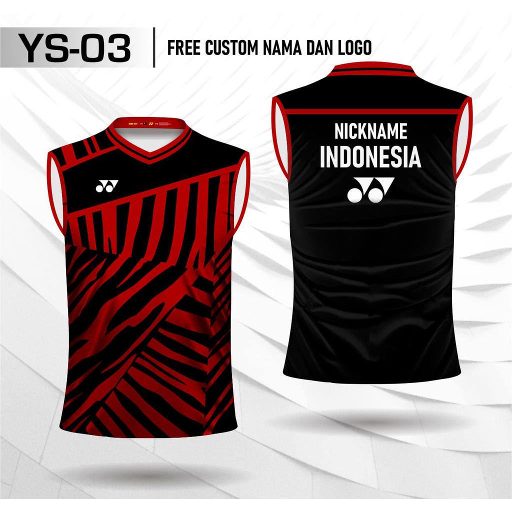 Jersey badminton yonex minions singlet baju bulu tangkis kaos bulutangkis Best Seller
