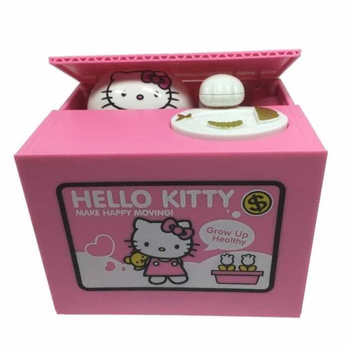 Hello Kitty Piggy Bank Coin - Celengan Koin Bentuk Kucing Kitty