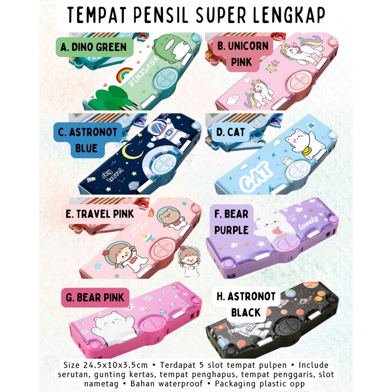 

[mamisha] Tempat Pensil Super Lengkap