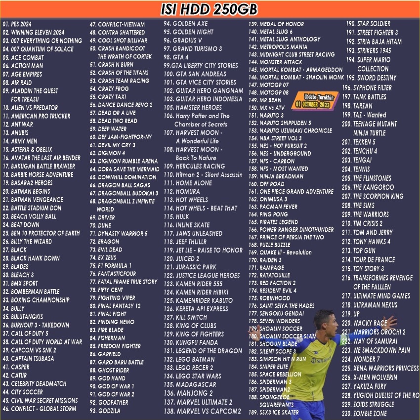 【 FLASHZ 】HARDISK EXTERNAL PS2 500GB | FREE 300 GAME + SOFTWARE MCBOOTING / FAT / SLIM / SERI 9 Cepa