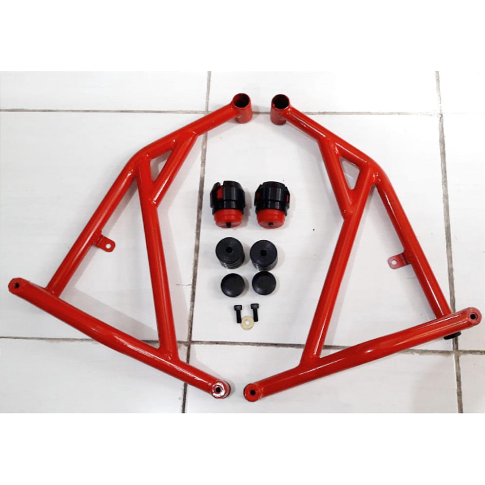 Tubular Slider Yamaha Xabre Red Tubular Xabre Jalu Slider Crashbar Pelindung Body Xabre