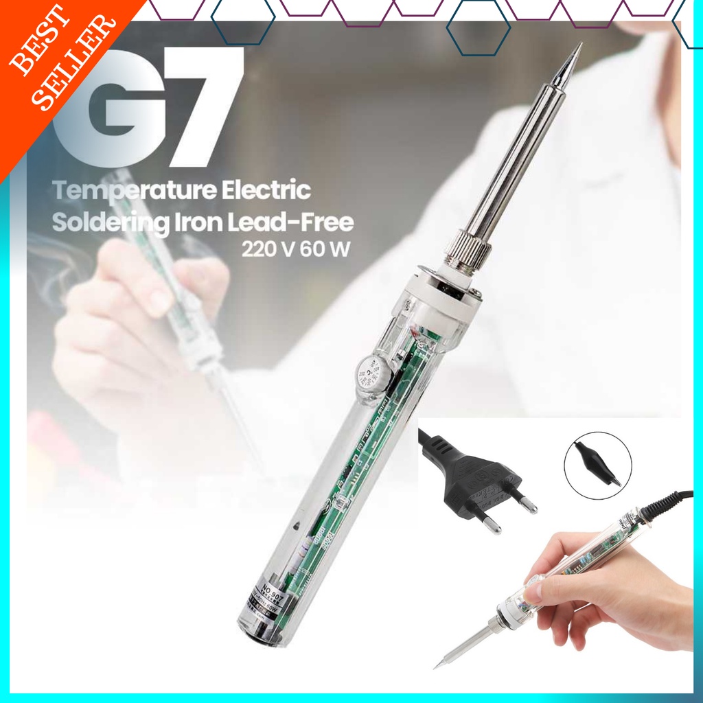 COD Temperature Electric Soldering Iron Lead-Free 220 V 60 W - No.907 Constant Temperature Electric 