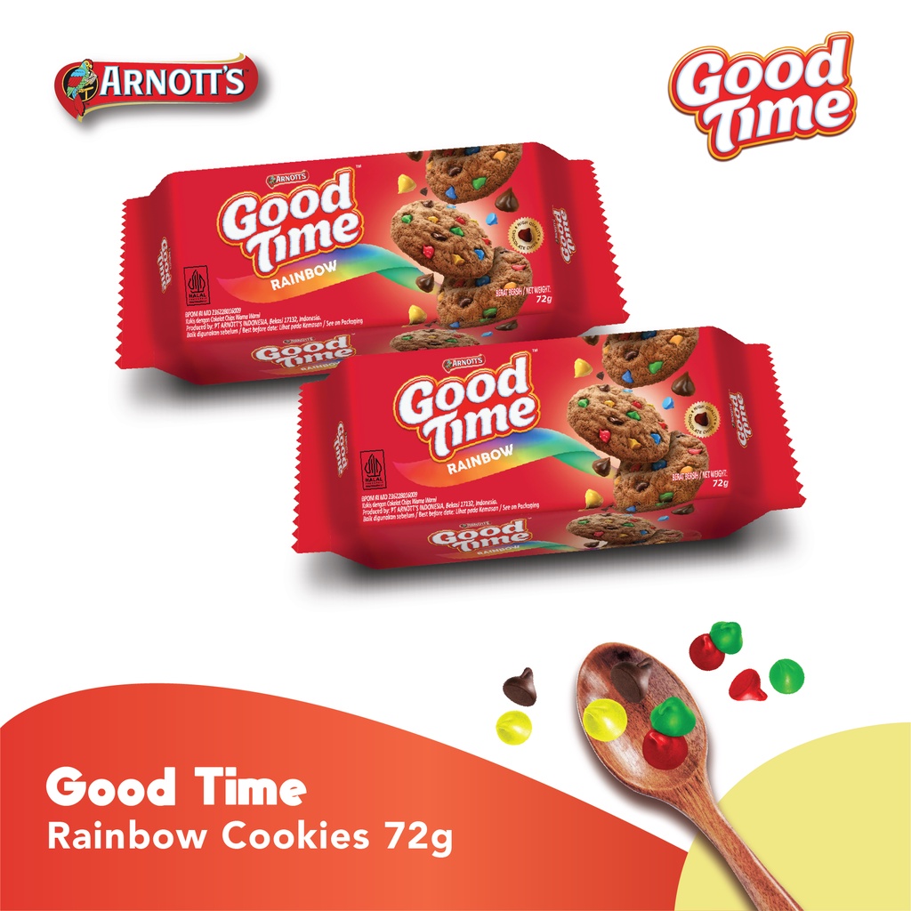 

Good Time Cookies Rainbow 72gr Twinpack