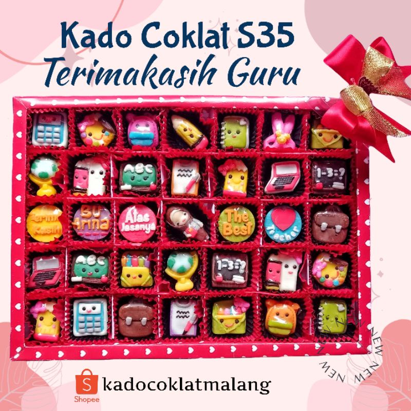 

kado Hadiah Souvenir coklat kenang kenangan guru kelas hadiah ambil raport anak