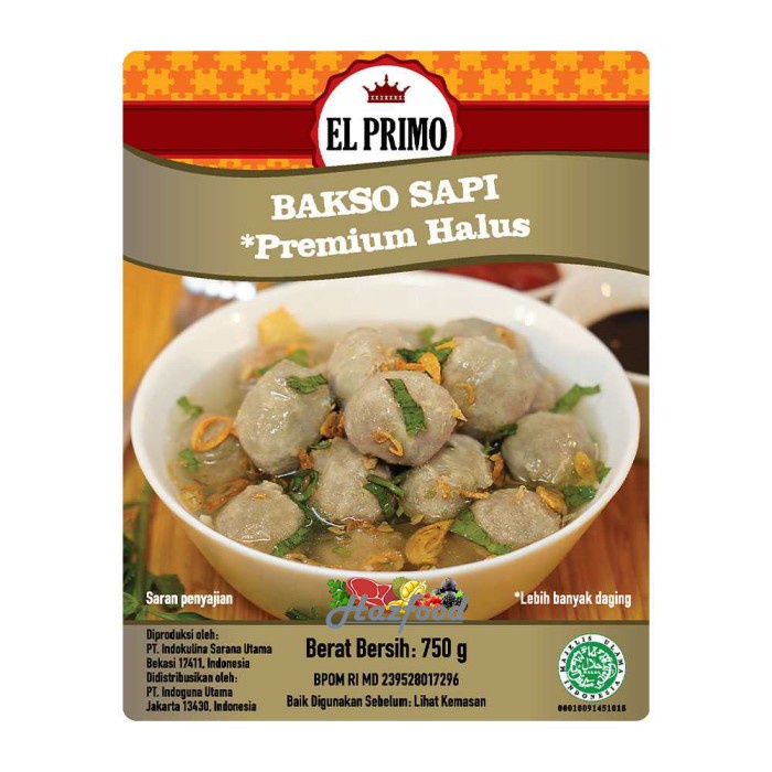 

El Primo Bakso Sapi Halus Premium 750 gram