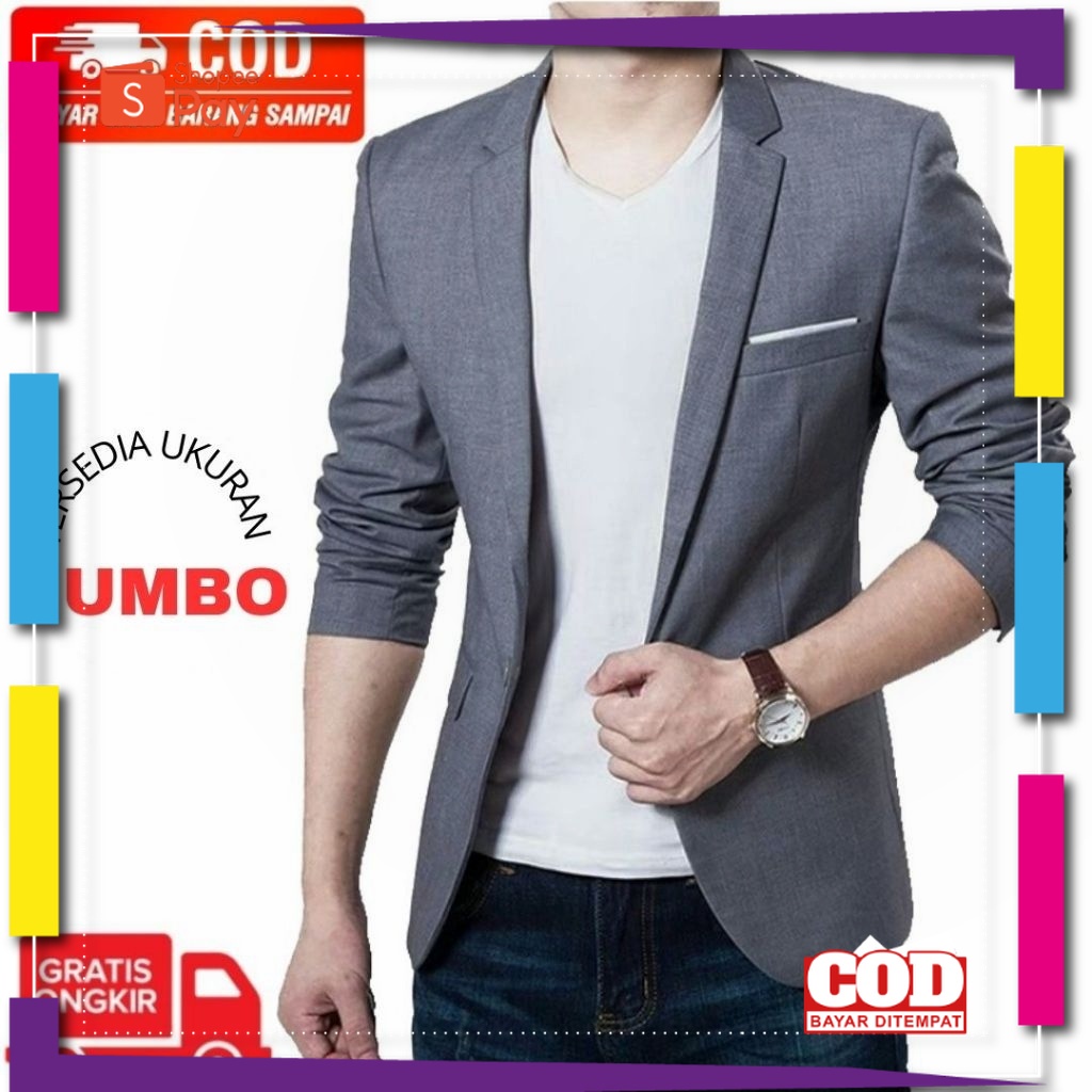 PREMIUM KOREAN STYLE / BLAZER PRIA / JAS PRIA / JAZ BLEZER RESMI FORMAL PRIA / JAS UNDANGAN / BLAZER