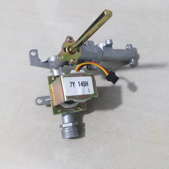 Gas Inlet Water Heater LPG Solenoid Valve + Connector Burner Kompor