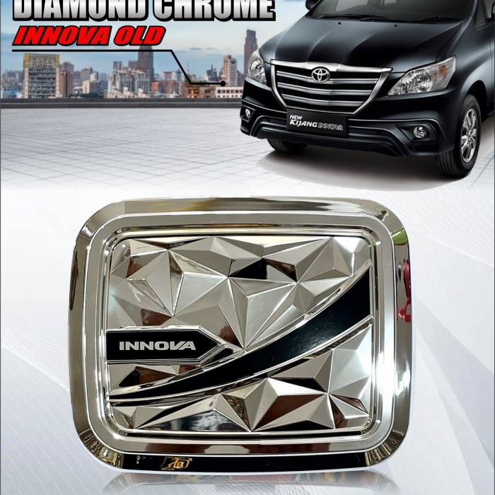 Tank cover chrome model diamond Innova lama 2005-2015. Aksesoris mobil