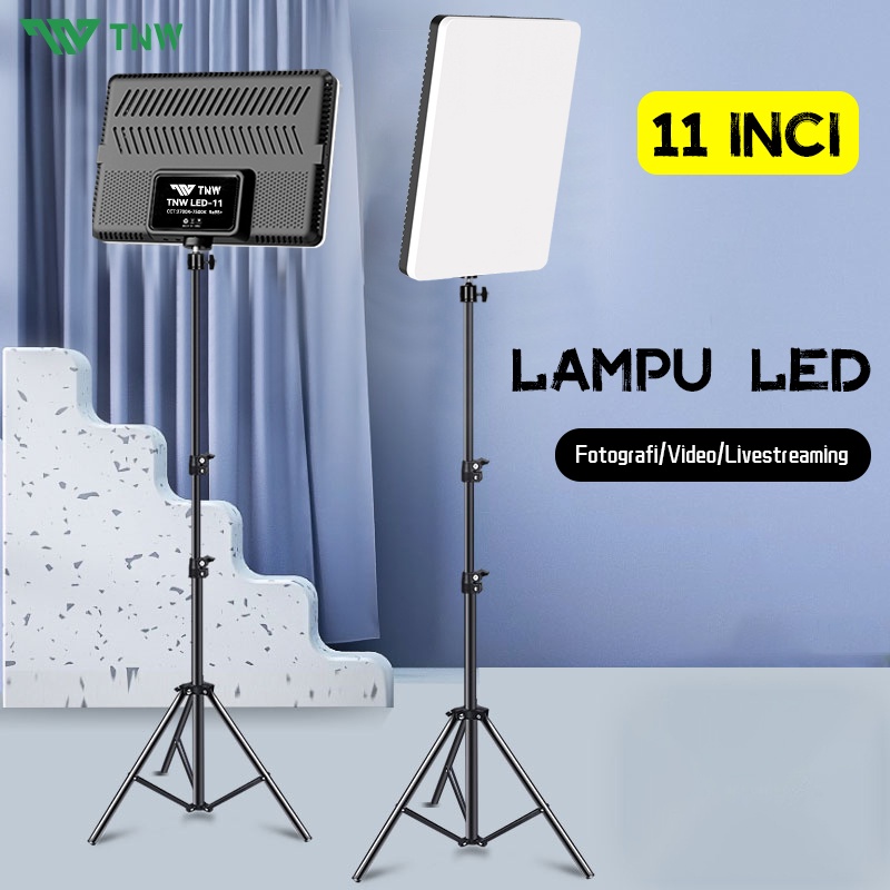 TNW Lampu Foto Led Lampu Lighting Lampu Sorot Lighting Studio+Tripod Lampu Konten Kreator Lighting S
