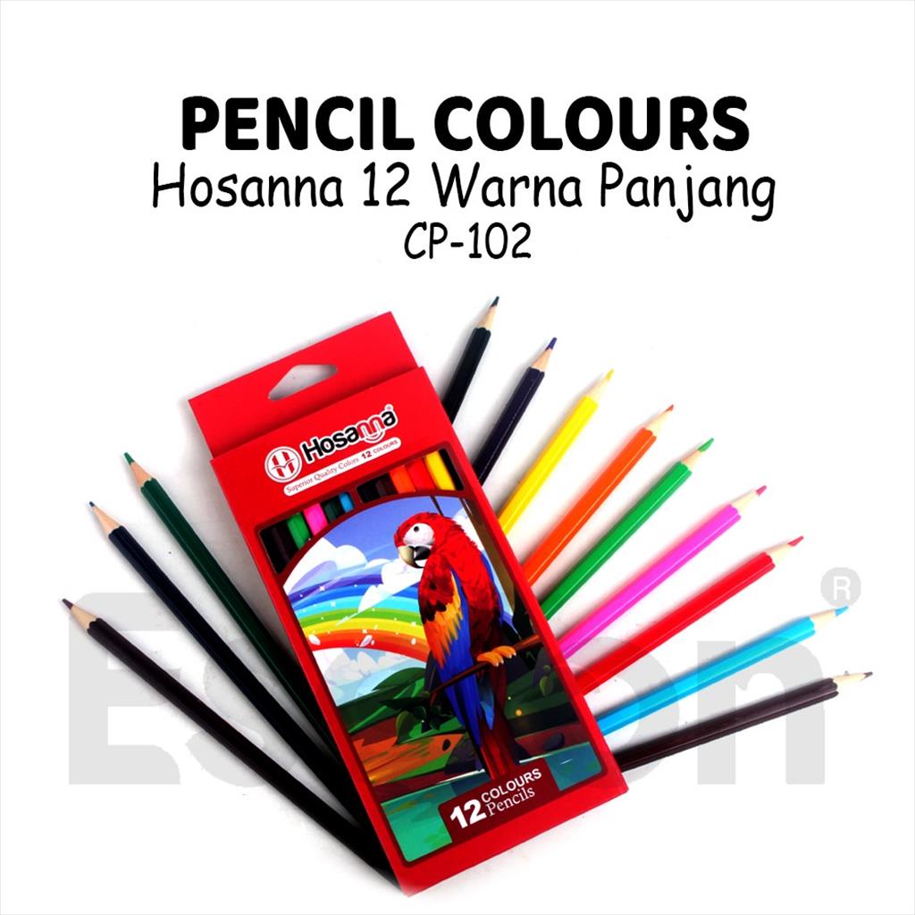 

Pensil Warna HOSANNA Panjang 12Warna / Pensil Warna Hosanna CP 102