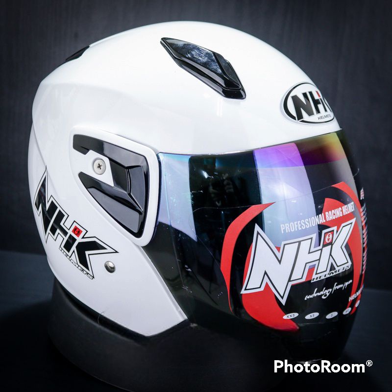 HELM NHK R7 SOLID Putih - HELM NHK R7