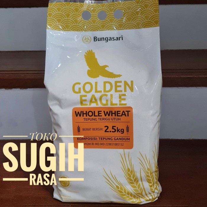 

[Big Sale] Golden Eagle Tepung Gandum Halus (Whole Wheat) - 2.5 KG