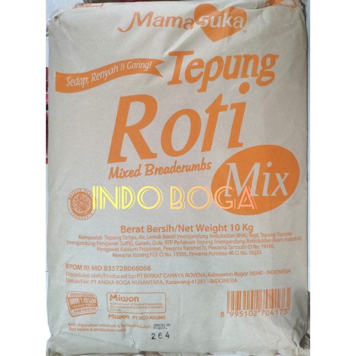 

[Big Sale] bread crumb mamasuka 10 kg / tepung roti mamasuka 10kg - Putih