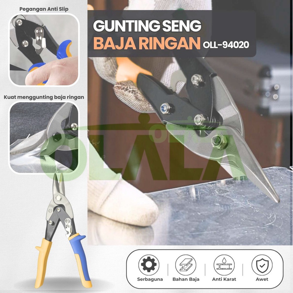 

【COD】Gunting Baja 10 Inch Tang Gunting Kawat Seng Gunting Holo OLL-94020