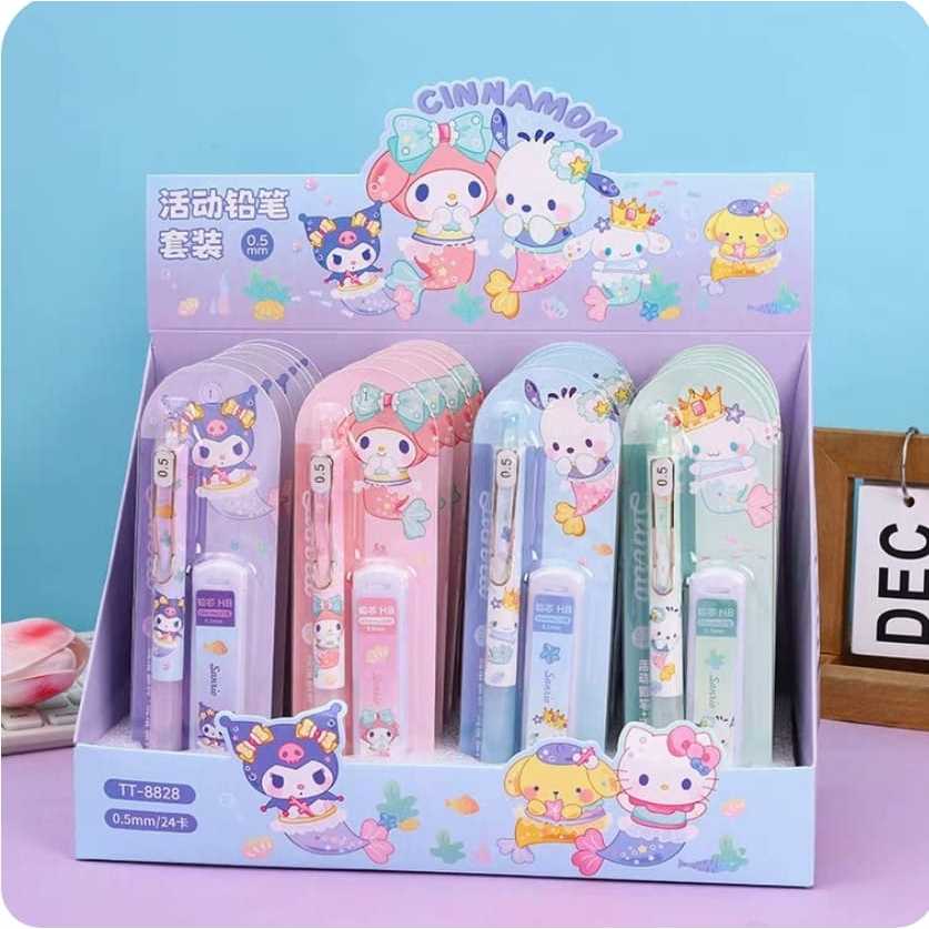 

Pensil Mekanik + Isi Kuromi Melody Pochacco Cinnamoroll