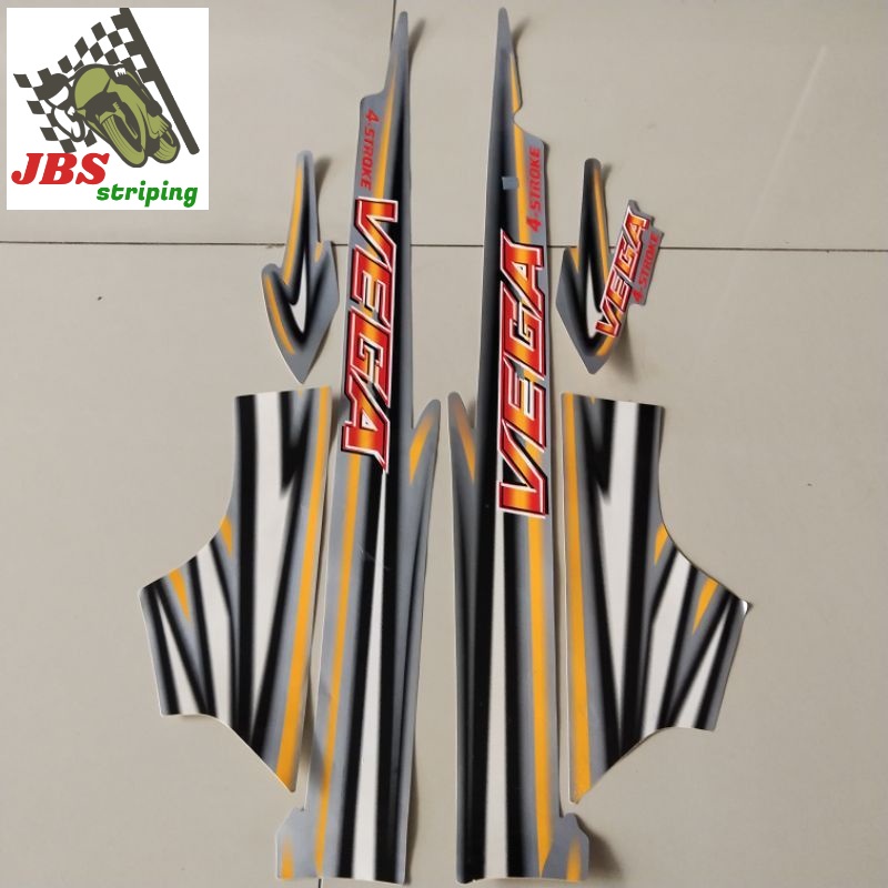 striping vega lama stiker yamaha vega lama old thn 2000 2001 silver sticker motor vega old