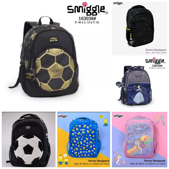 smiggle tas ransel/backpack smiggle/smiggle backpack/tas ransel anak - minion