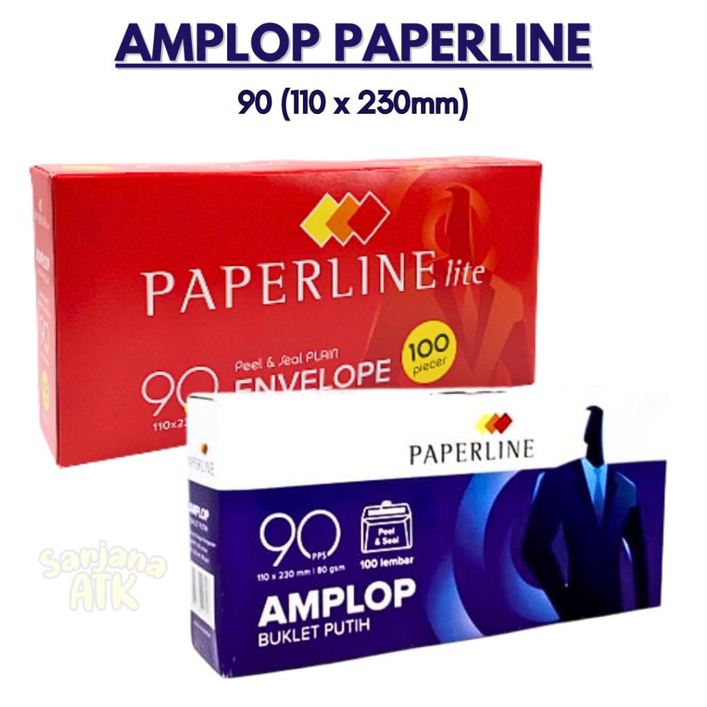 

Amplop Putih Paperline PPL 90 LEM / Amplop Surat (100 Lembar)