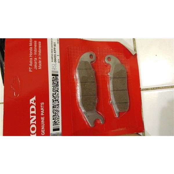 Kampas Rem Depan Megapro Monosok Verza Original Honda