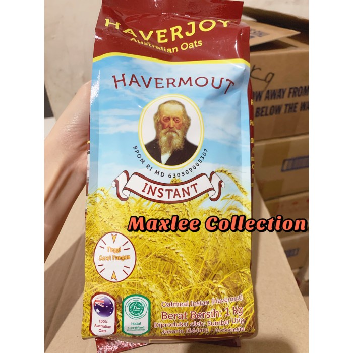 

BEST SELLER - HAVERJOY HAVERMOUT INSTAN 1 kg / HAVERJOY OAT 1 KG / HAVERMOUT OAT 1KG - INSTANT, TANPA BUBBLE Kualitas terjamin