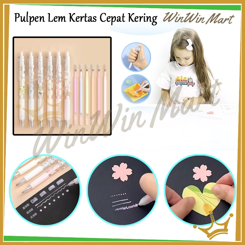 

Pulpen Lem Kertas Cepat Kering/Pulpen Lem Cepat Kering Scrapbook/Pulpen Lem Stik Cepat Kering Warna Permen