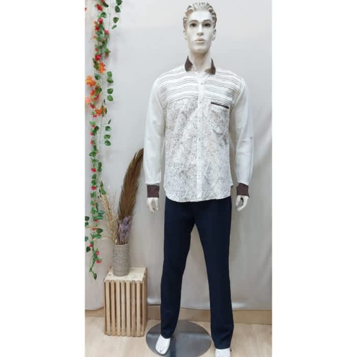 Kurta Katun Linen  Pendek Bermotif /Kurta India/Baju India/Baju koko