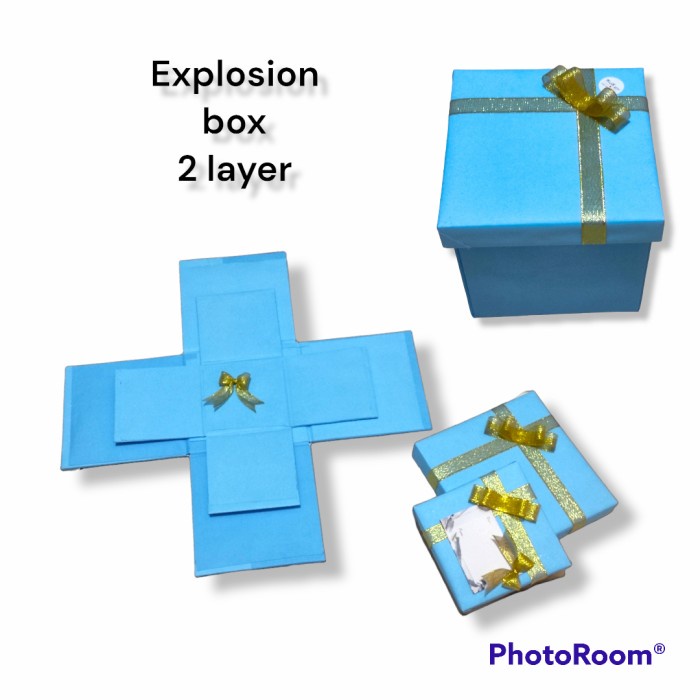 

explosion box gift box hadiah kekinian surprise box 2 layer