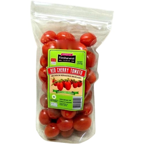 

FRESHARVEST Tomat Cherry Merah Natural Pouch 250gr - Sayuran Salad Fresh Sehat Segar